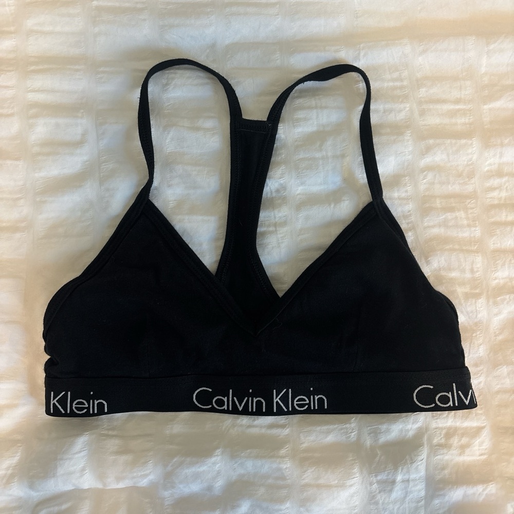 Calvin Klein Black Racerback Bralette